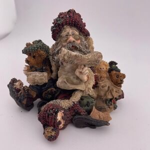 Boyds Bears 1994 Santa & Friends Santas Flight Plan Figurine 3000 Limited Ed